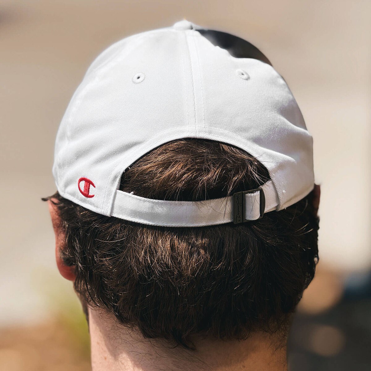 Champion Spirit Collection White Embroidered Rope Hat back